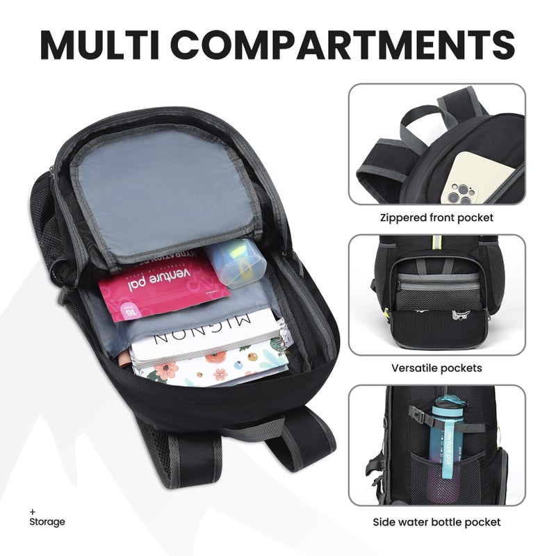 Venture Pal 35L Ultralight Lightweight Packable Foldable Travel Camping Hiking Outdoor Sports Backpack Daypack - Image 2